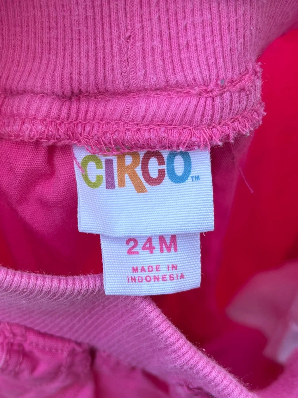 VINTAGE Y2K CIRCO PINK EMBROIDERED HEART PANTS GIRLS SIZE 24 MONTHS